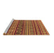 Sideview of Machine Washable Oriental Brown Industrial Rug, wshurb1306brn