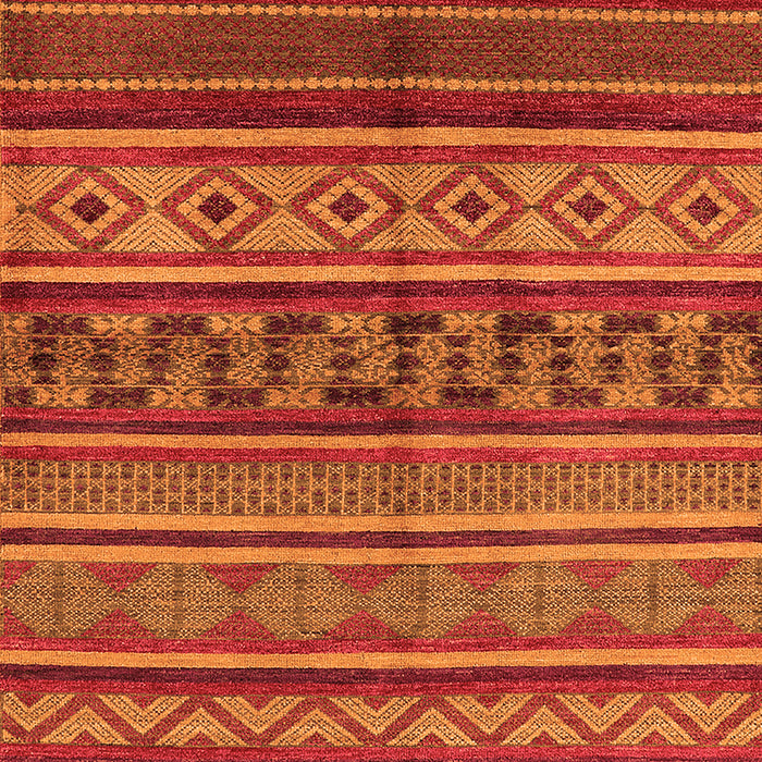 Machine Washable Oriental Orange Industrial Area Rugs, wshurb1306org