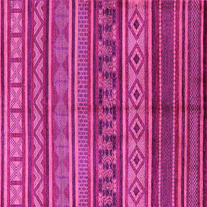 Square Machine Washable Oriental Pink Industrial Rug, wshurb1306pnk