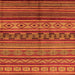 Square Oriental Orange Industrial Rug, urb1306org