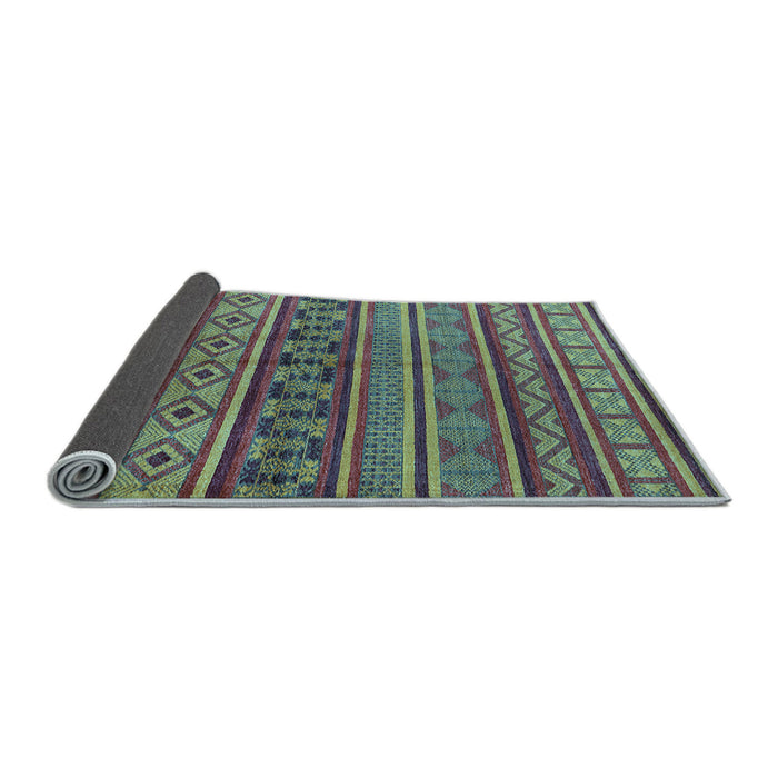 Sideview of Oriental Light Blue Industrial Rug, urb1306lblu