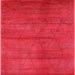 Square Mid-Century Modern Red Oriental Rug, urb1307