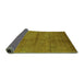 Sideview of Oriental Green Industrial Rug, urb1307grn