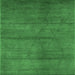 Square Oriental Emerald Green Industrial Rug, urb1307emgrn