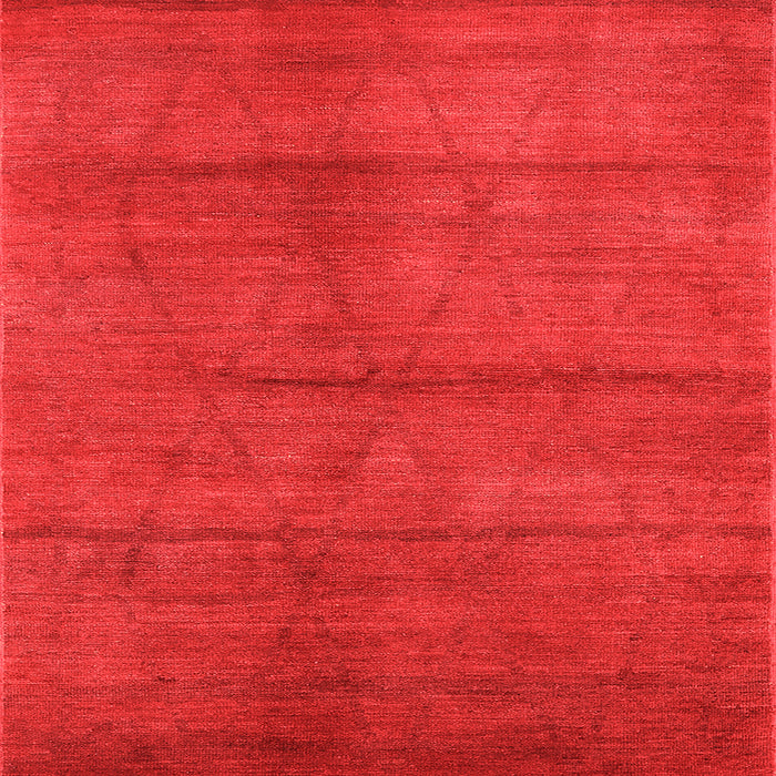 Square Oriental Orange Industrial Rug, urb1307org