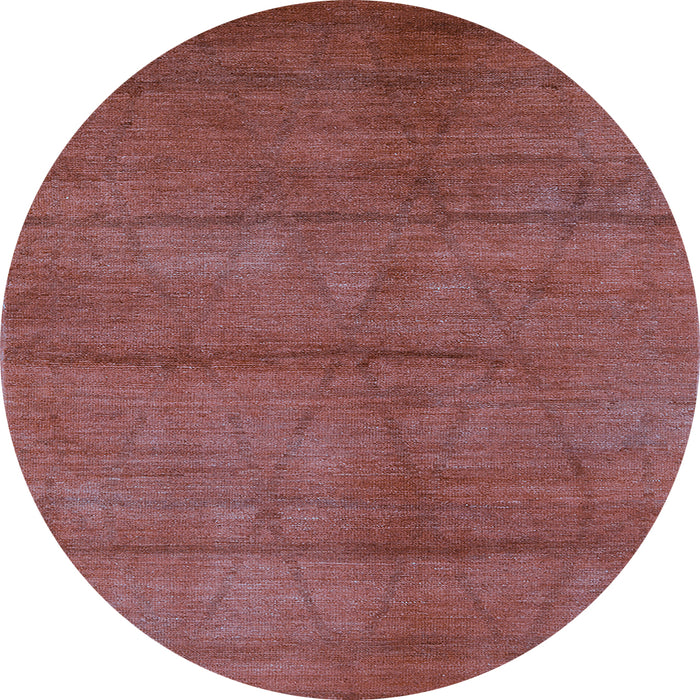 Round Oriental Light Blue Industrial Rug, urb1307lblu