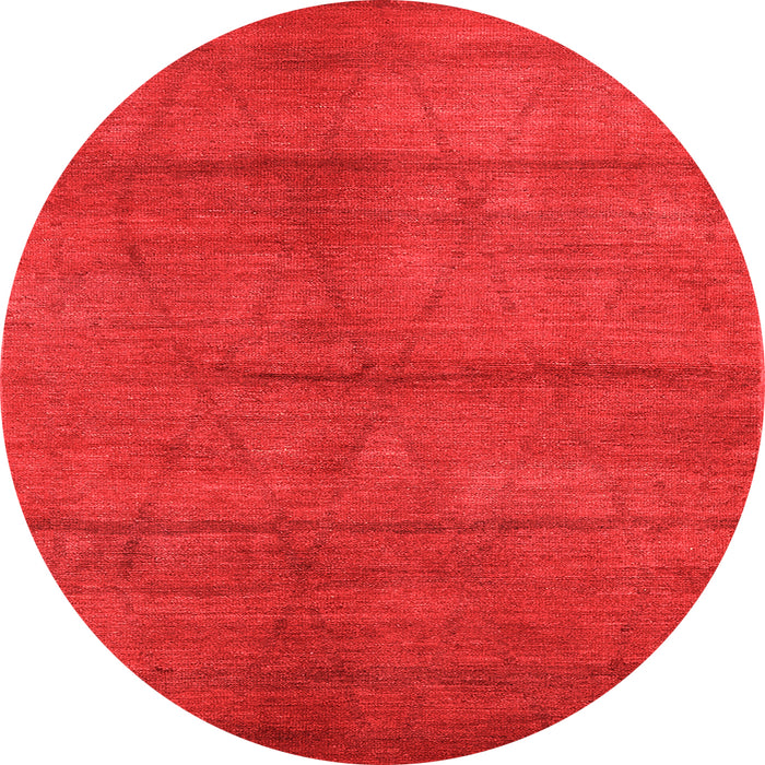 Round Oriental Orange Industrial Rug, urb1307org