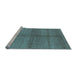 Sideview of Machine Washable Oriental Light Blue Industrial Rug, wshurb1308lblu