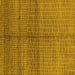 Square Machine Washable Oriental Yellow Industrial Rug, wshurb1308yw