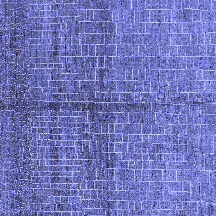 Square Machine Washable Oriental Blue Industrial Rug, wshurb1308blu