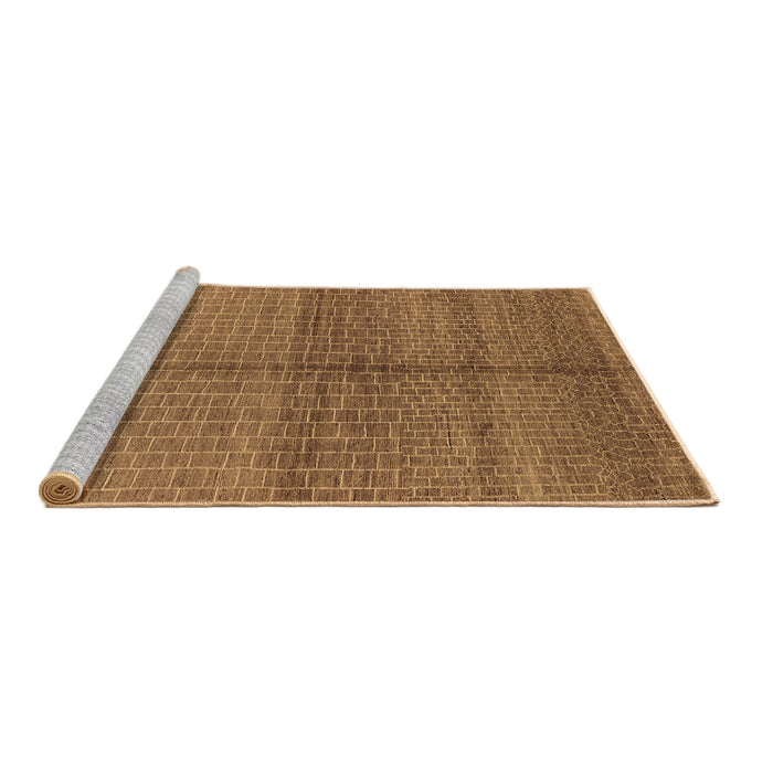 Sideview of Machine Washable Oriental Brown Industrial Rug, wshurb1308brn