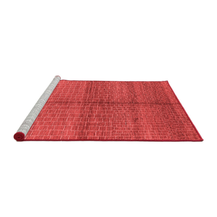 Industrial Red Washable Rugs