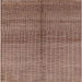 Square Machine Washable Industrial Modern Light Copper Gold Rug, wshurb1308