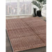 Machine Washable Industrial Modern Light Copper Gold Rug in a Family Room, wshurb1308