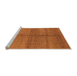Sideview of Machine Washable Oriental Orange Industrial Area Rugs, wshurb1308org