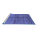 Sideview of Machine Washable Oriental Blue Industrial Rug, wshurb1308blu