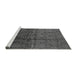 Sideview of Machine Washable Oriental Gray Industrial Rug, wshurb1309gry