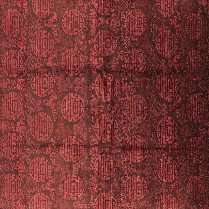 Square Oriental Brown Industrial Rug, urb1309brn