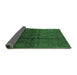 Sideview of Oriental Emerald Green Industrial Rug, urb1309emgrn