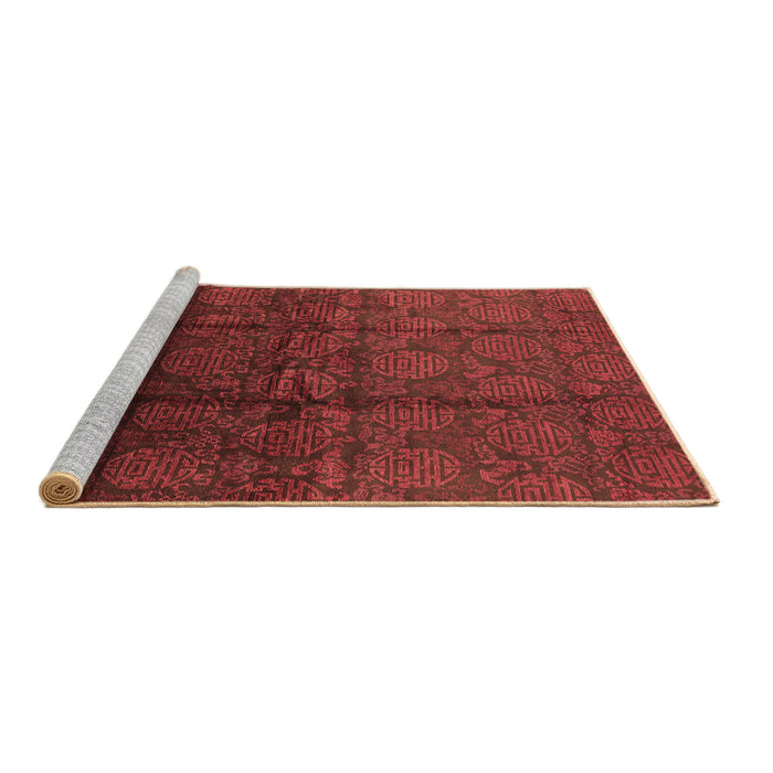Sideview of Machine Washable Oriental Brown Industrial Rug, wshurb1309brn