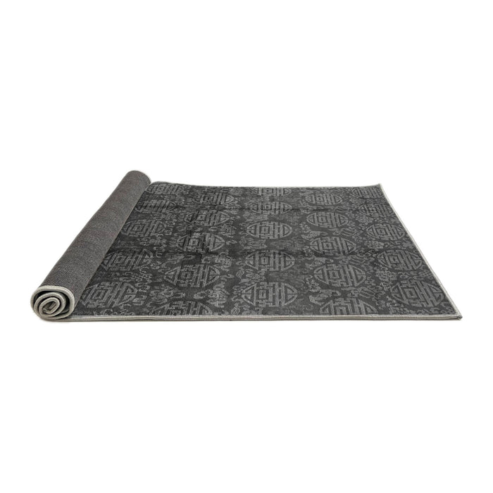 Sideview of Oriental Gray Industrial Rug, urb1309gry