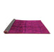 Sideview of Oriental Pink Industrial Rug, urb1309pnk