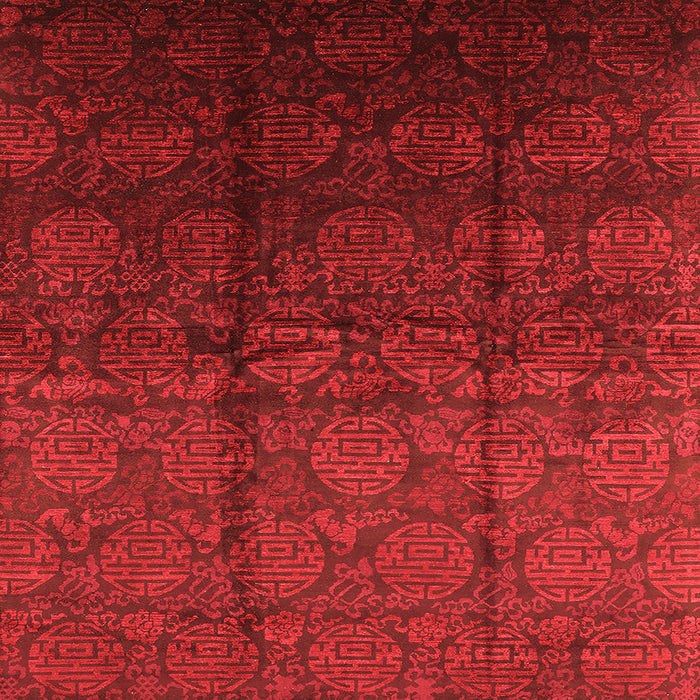 Square Oriental Orange Industrial Rug, urb1309org