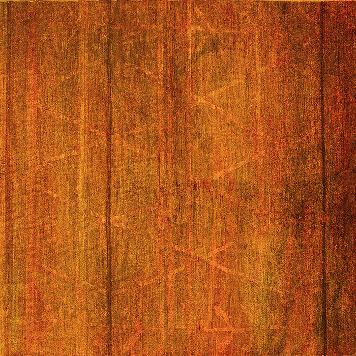 Square Machine Washable Oriental Yellow Industrial Rug, wshurb1310yw