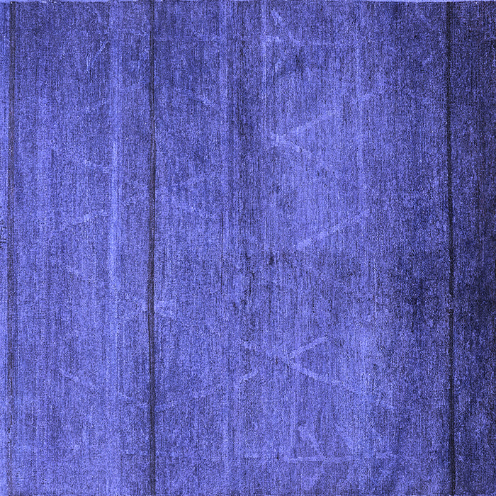 Square Machine Washable Oriental Blue Industrial Rug, wshurb1310blu