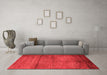 Industrial Red Washable Rugs