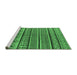 Sideview of Machine Washable Oriental Emerald Green Industrial Area Rugs, wshurb1311emgrn