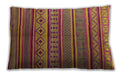 Mid-Century Modern Urban Bright Maroon Red Lumbar Throw Pillow, 13 inch by 19 inch, lburb1311