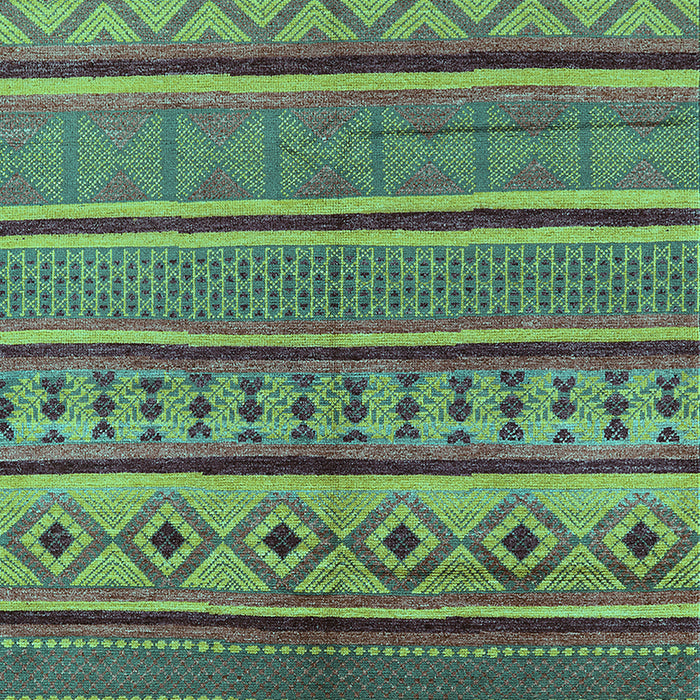 Machine Washable Oriental Turquoise Industrial Area Rugs, wshurb1311turq