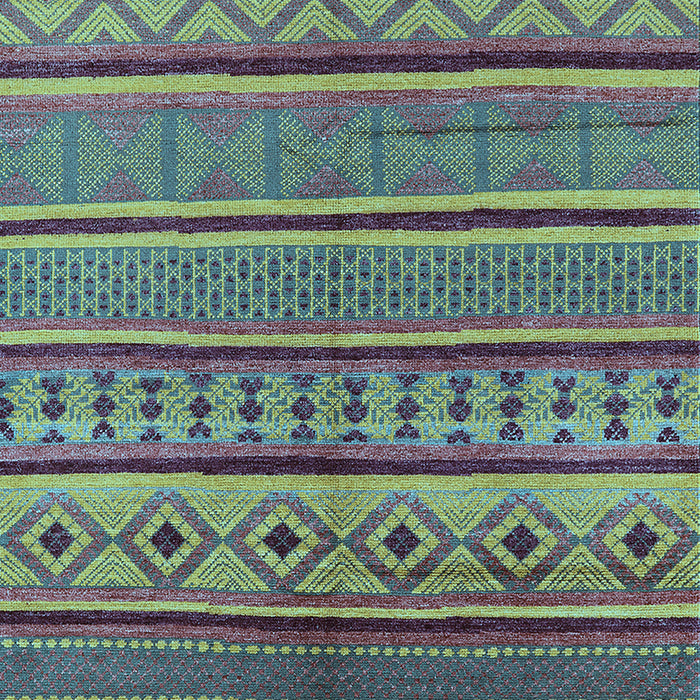 Machine Washable Oriental Light Blue Industrial Rug, wshurb1311lblu