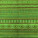 Square Oriental Green Industrial Rug, urb1311grn