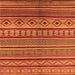 Square Oriental Orange Industrial Rug, urb1311org