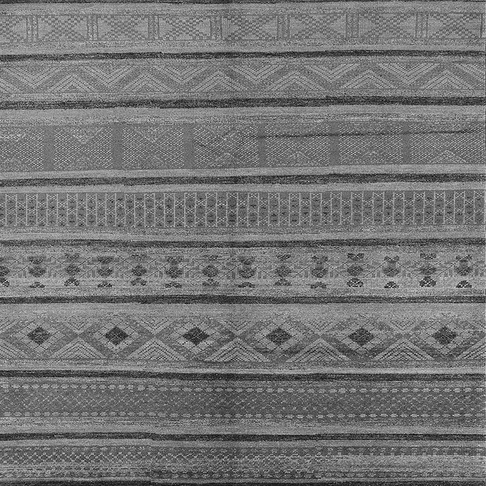 Square Machine Washable Oriental Gray Industrial Rug, wshurb1311gry