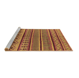 Sideview of Machine Washable Oriental Brown Industrial Rug, wshurb1311brn