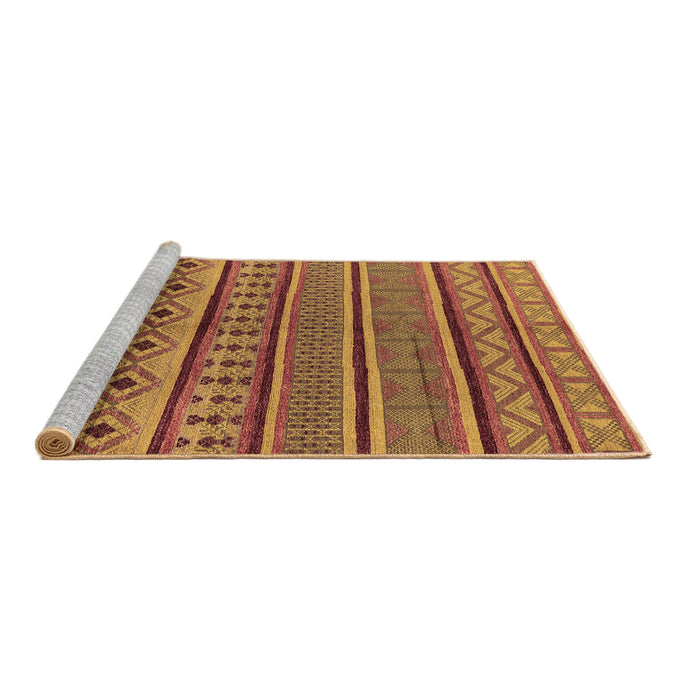 Sideview of Machine Washable Oriental Brown Industrial Rug, wshurb1311brn