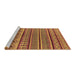 Sideview of Machine Washable Oriental Brown Industrial Rug, wshurb1311brn