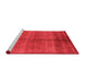 Industrial Red Washable Rugs