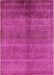 Mid-Century Modern Neon Pink Oriental Rug, urb1312