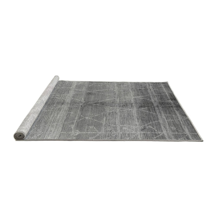 Sideview of Machine Washable Oriental Gray Industrial Rug, wshurb1312gry