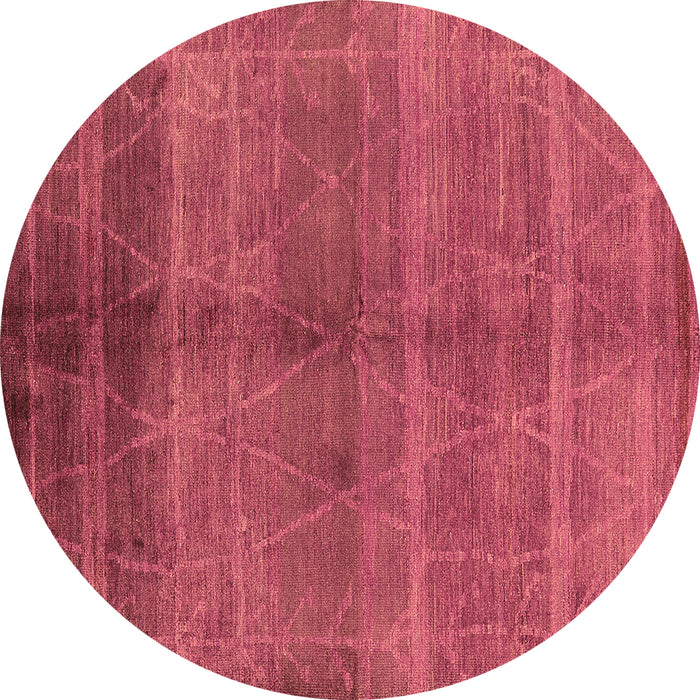 Round Oriental Brown Industrial Rug, urb1312brn