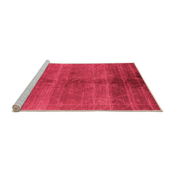 Sideview of Machine Washable Oriental Orange Industrial Area Rugs, wshurb1312org