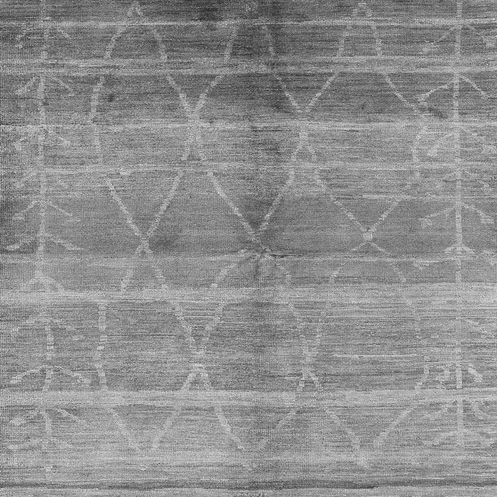 Square Machine Washable Oriental Gray Industrial Rug, wshurb1312gry