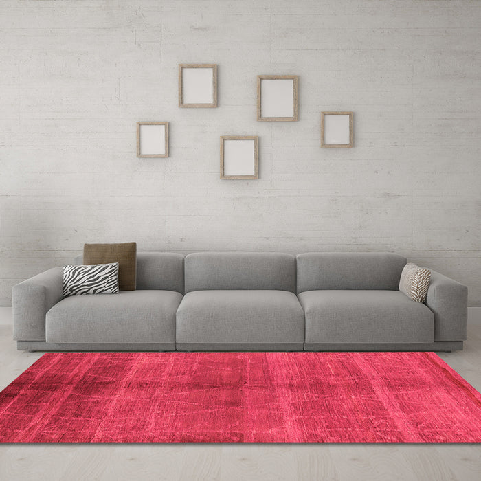 Machine Washable Oriental Orange Industrial Area Rugs in a Living Room, wshurb1312org