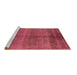 Sideview of Machine Washable Oriental Brown Industrial Rug, wshurb1312brn