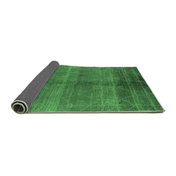 Sideview of Oriental Emerald Green Industrial Rug, urb1312emgrn