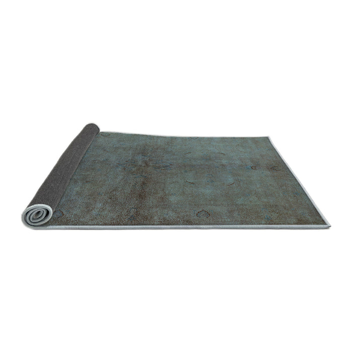 Sideview of Oriental Light Blue Industrial Rug, urb1313lblu